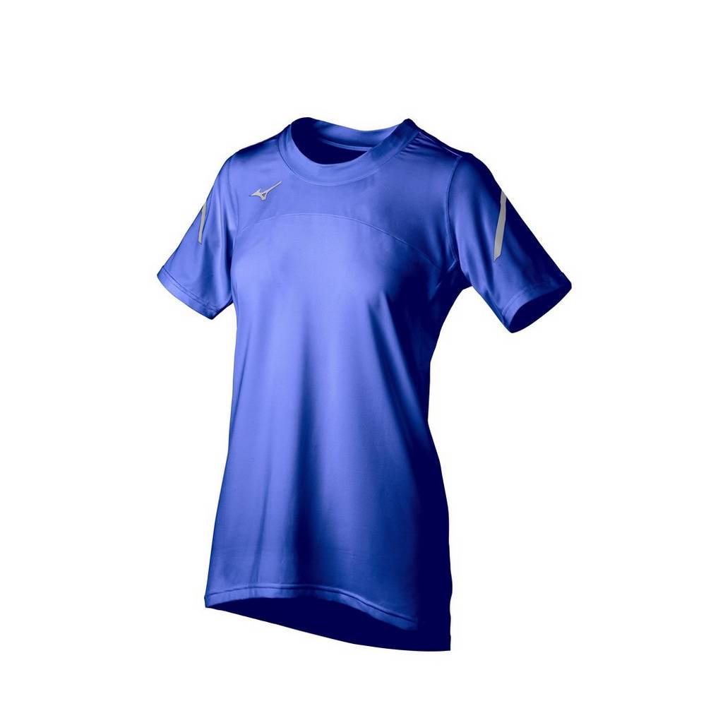 Jerseys Mizuno Techno VII Short Sleeve Mujer Azul Real Baratas QLHD-35419